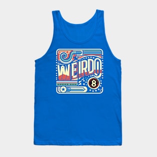 Weirdo - Retro Style Colorful Typography Design Tank Top